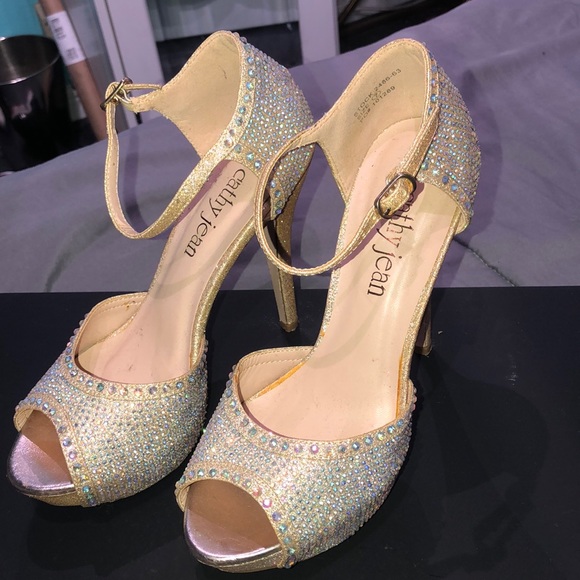 Cathy Jean Rhinestone Stiletto Heels 